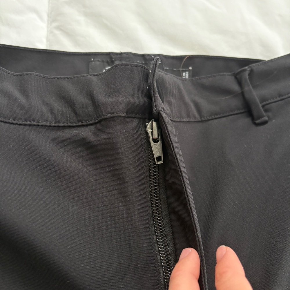 Black Cuts Pants Size Large - Picture 3 of 5